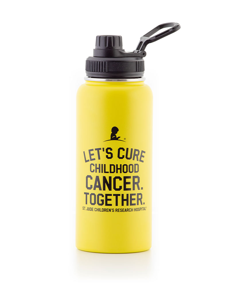 Let's Cure Childhood Cancer Together 32oz Metal Water Bottle